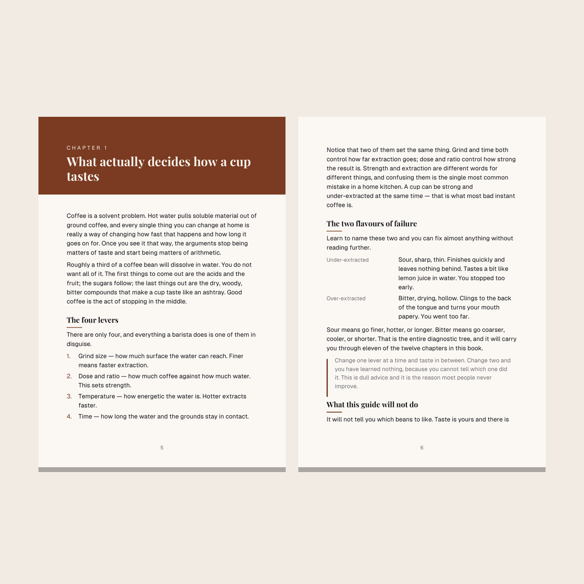A page from The Home Coffee Handbook